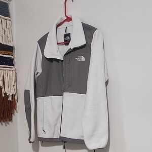 The North Face White and Gray Performance Jacket